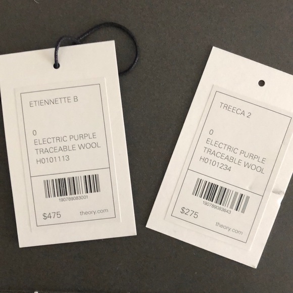 Theory Good Wool Electric Purple suit - Picture 7 of 8